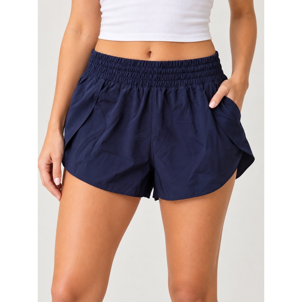 OFFLINE by Aerie Real Good High Rise Running Short Navy Blue Small New with tags